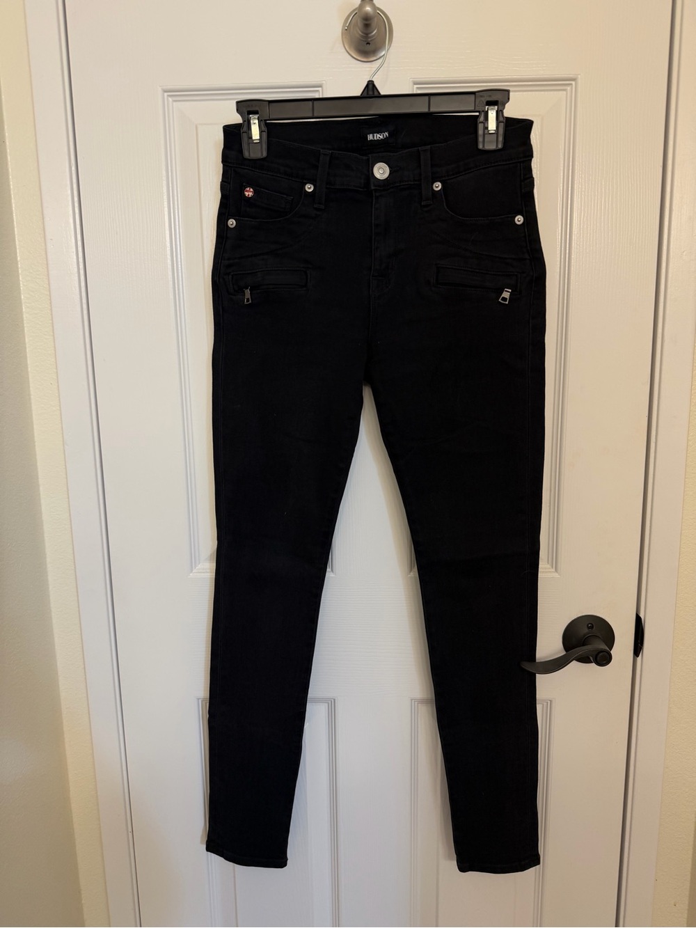Hudson Jeans faded Black Jeans with pocket detail